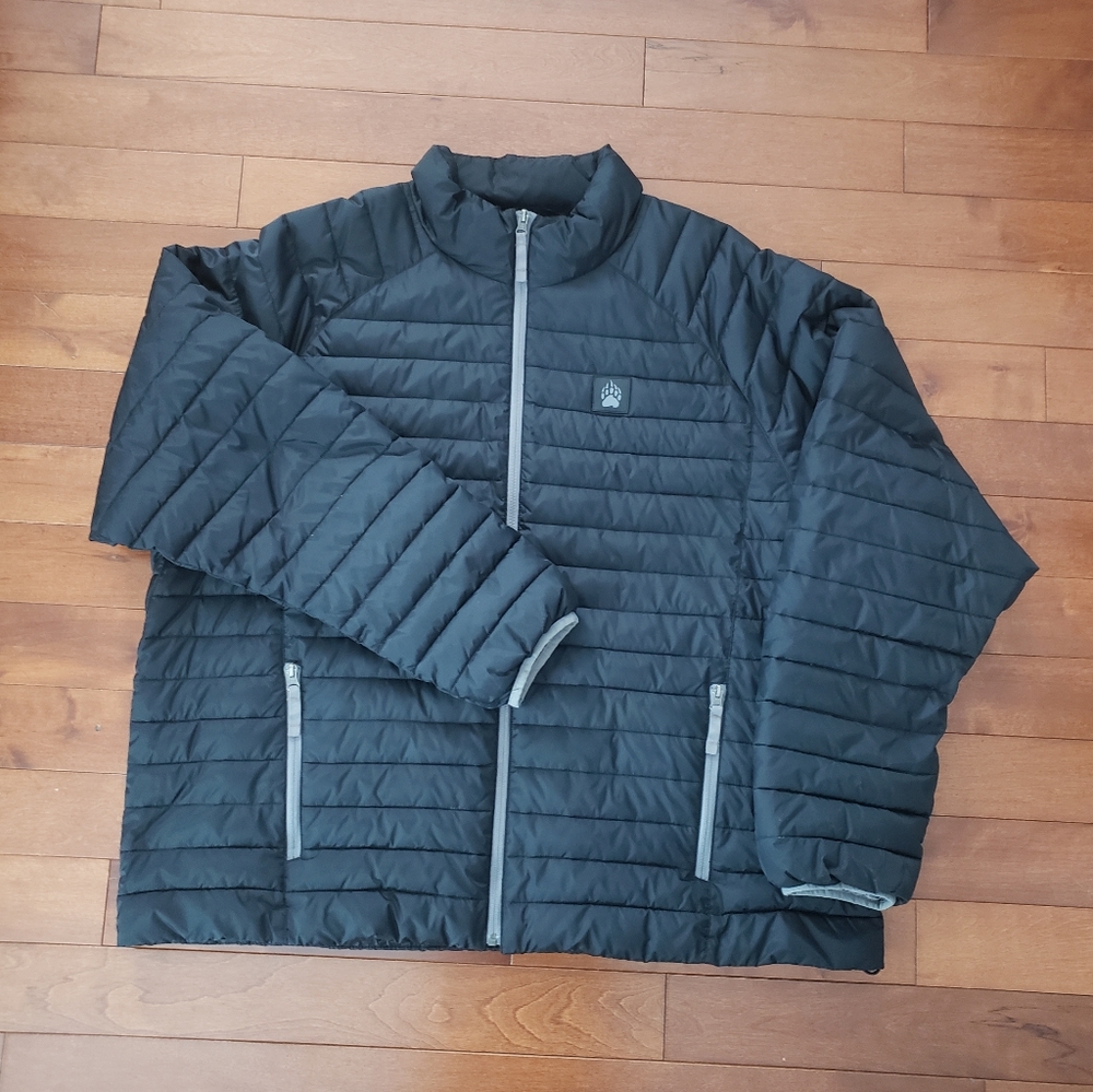 3XL Black Lightweight Puff Jacket. Alaskan Hardgear by Duluth Trading Co.